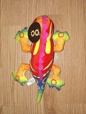 Colorful Multicolor Plush Lizard Toy